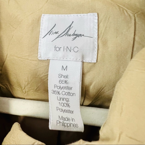 Irina Shabayeva for INC Drawstring Waist Tan lightweight Jacket - Picture 8 of 8